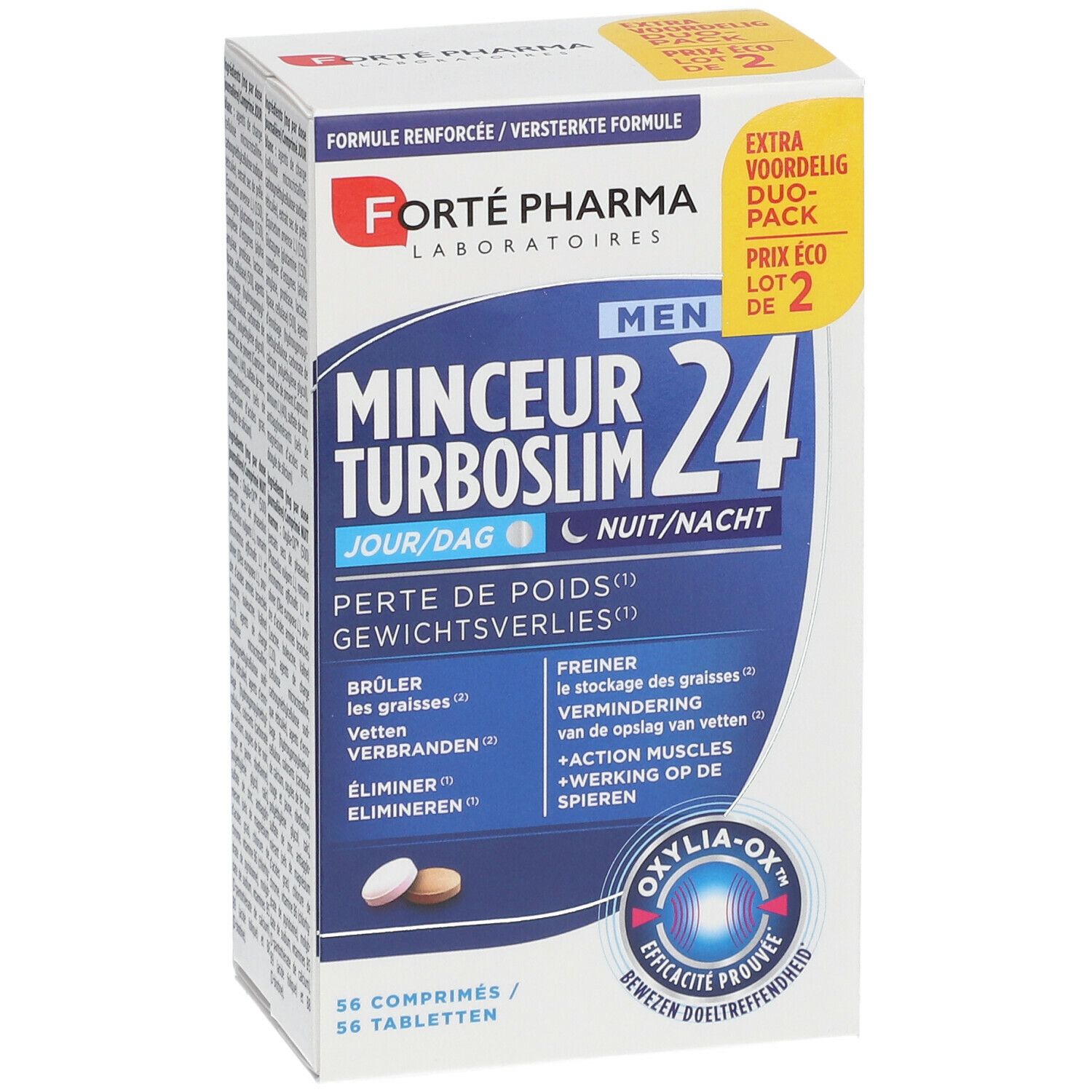 Forté Pharma Turboslim 24 Hommes Jour & Nuit Duopack