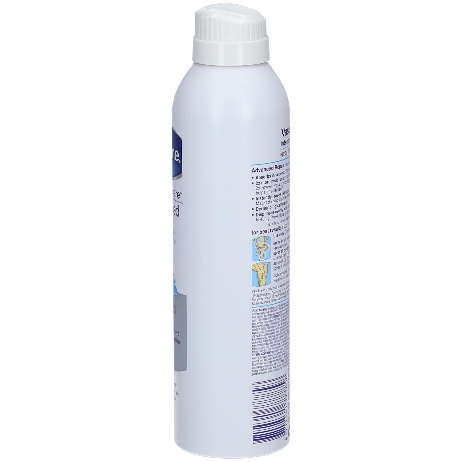 Vaseline Intensive Care Advanced Repair Spray Moisturiser Zeer Droge Huid