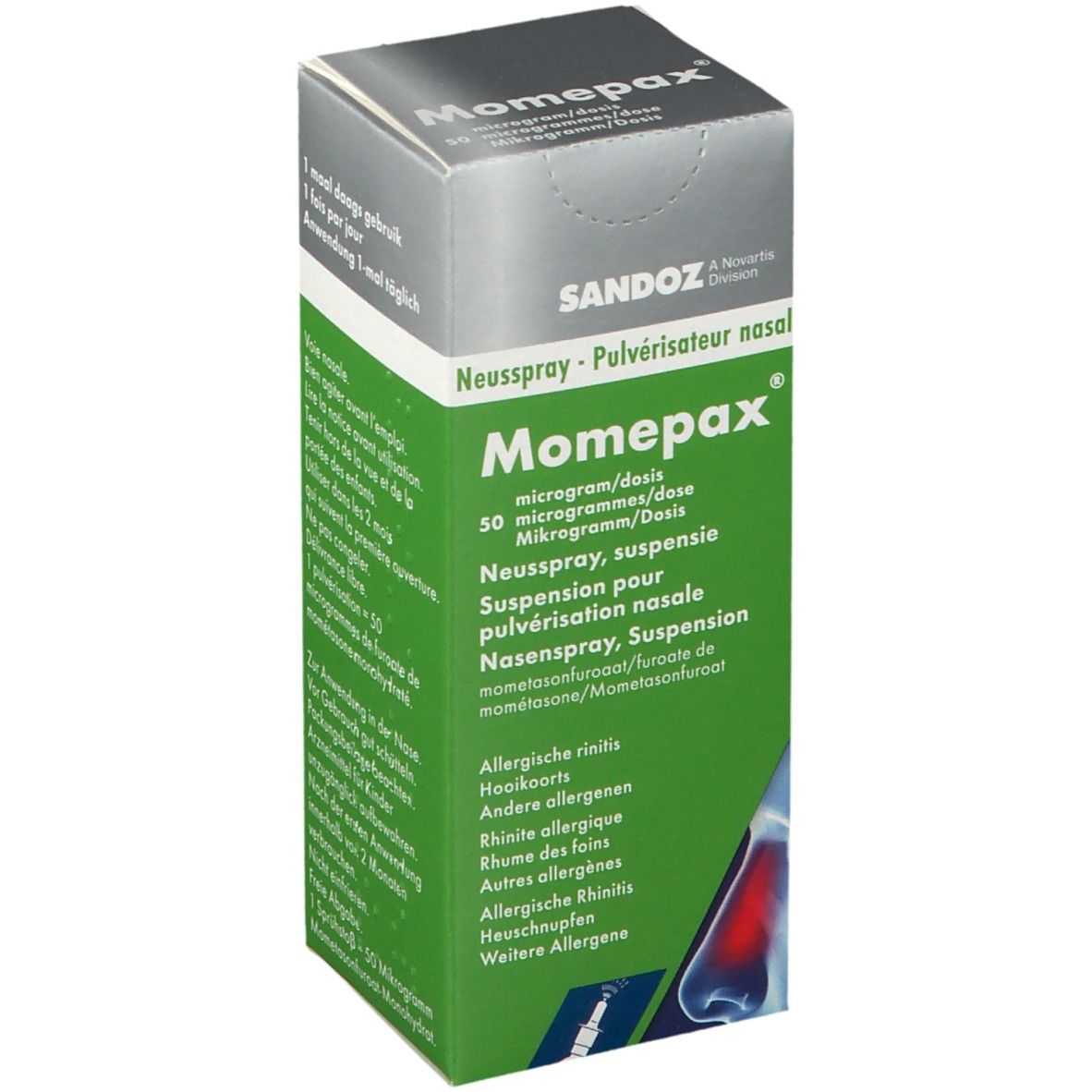 Momepax Pulvérisateur Nasal 50 mcg/dosis