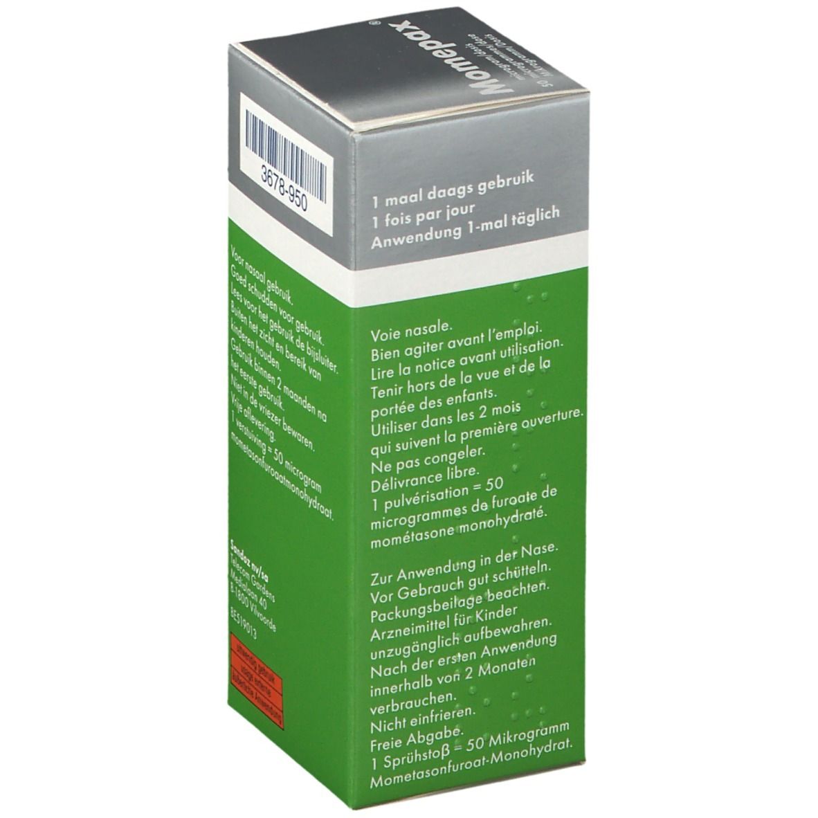 Momepax Neusspray 50 mcg/dosis