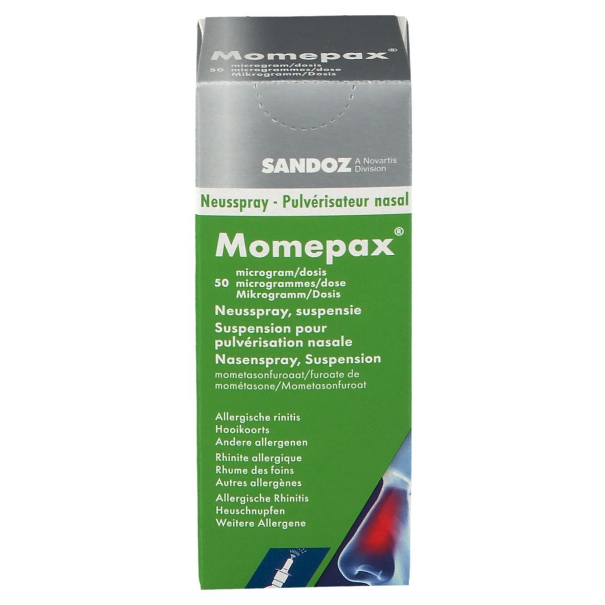 Momepax Pulvérisateur Nasal 50 mcg/dosis