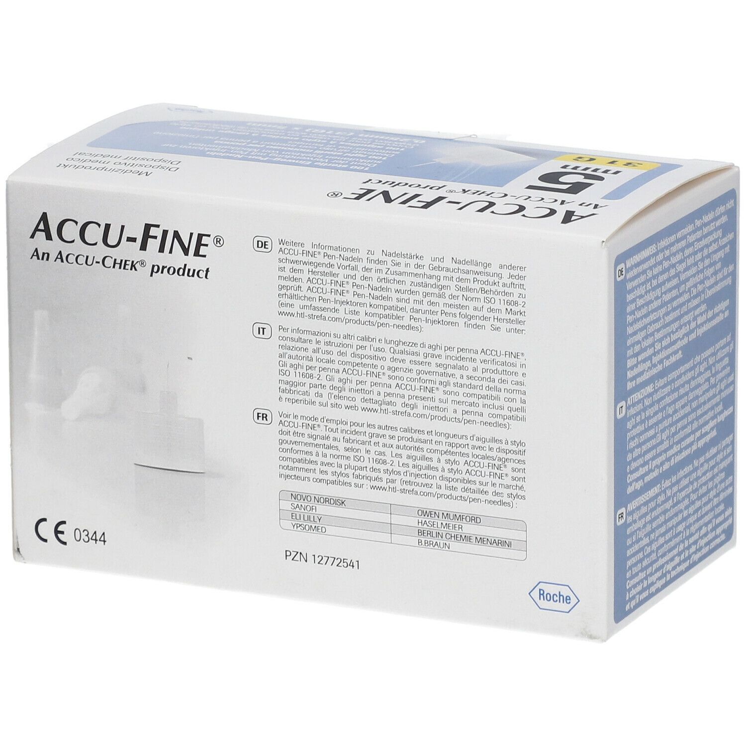 Accu Fine Aiguille 0.25x5 mm 31g