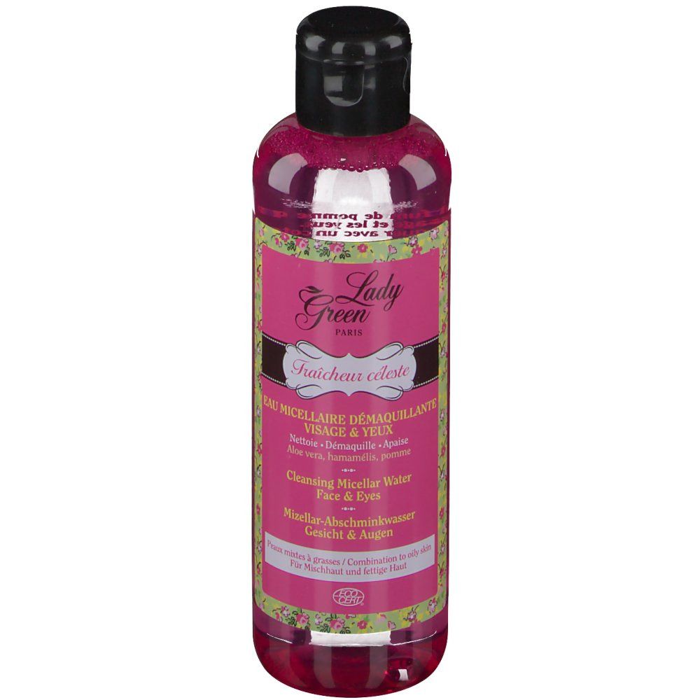 Lady Green Fraicheur Céleste Eau Micellaire Démaquillante Visage & Yeux Bio
