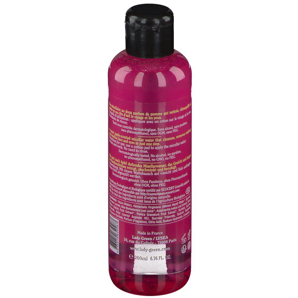 Lady Green Fraicheur Céleste Eau Micellaire Démaquillante Visage & Yeux Bio