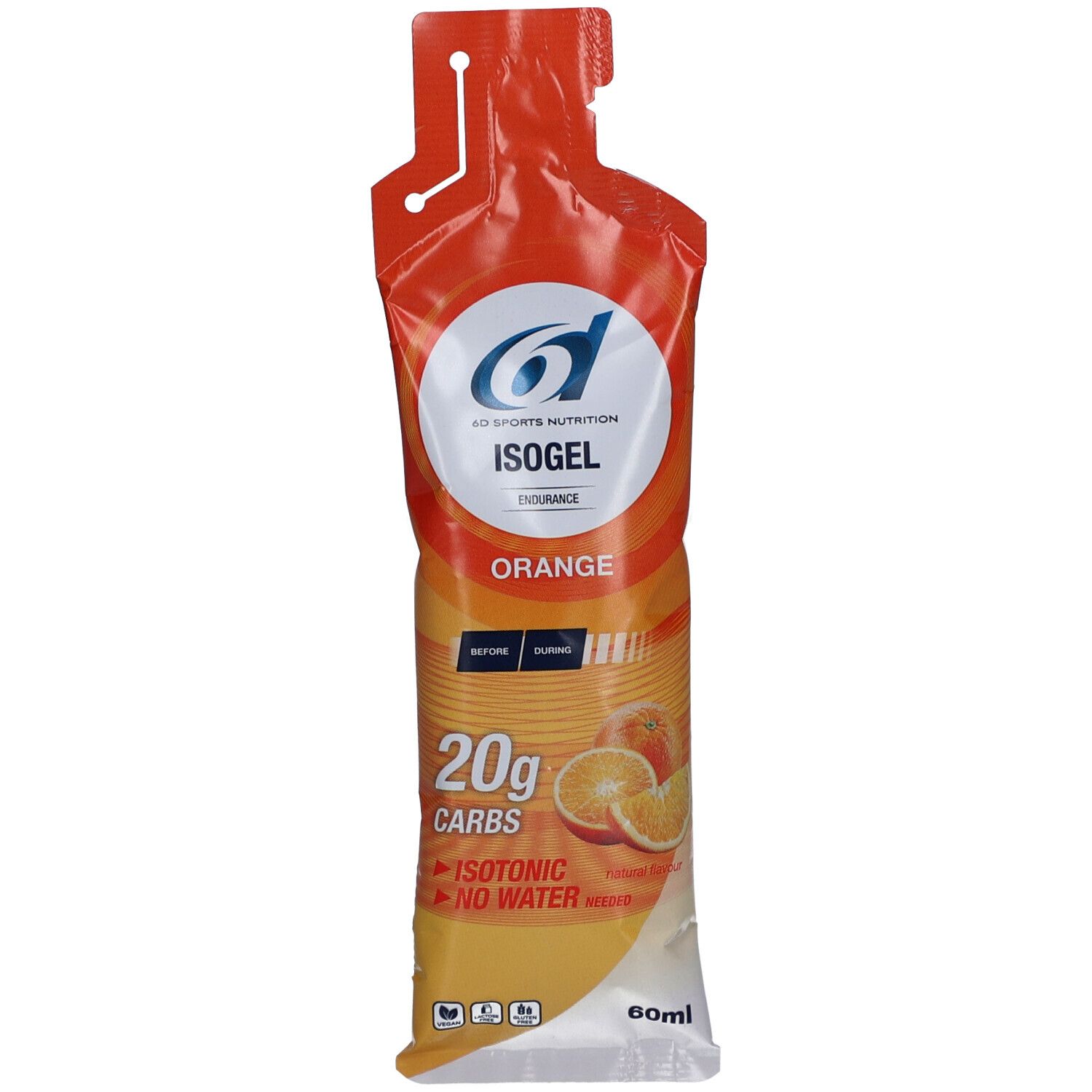 6D Sports Nutrition Isogel Orange