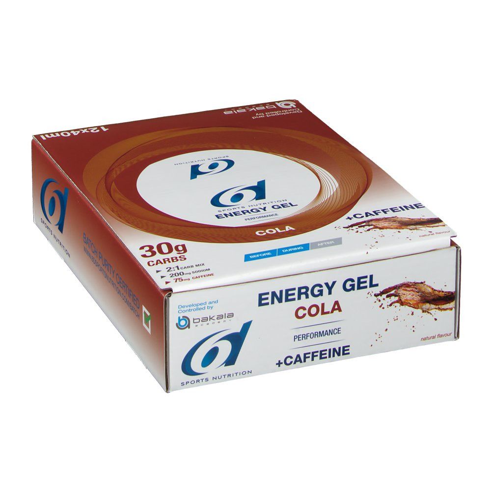 6D Sports Nutrition Energy + Caffein Gel Cola