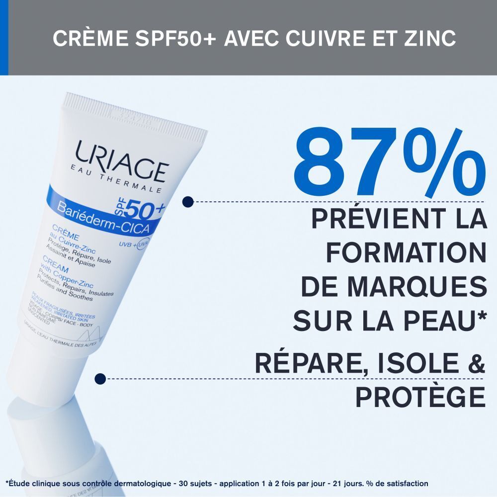 Uriage Bariéderm Cica SPF50+ au Cuivre-Zinc