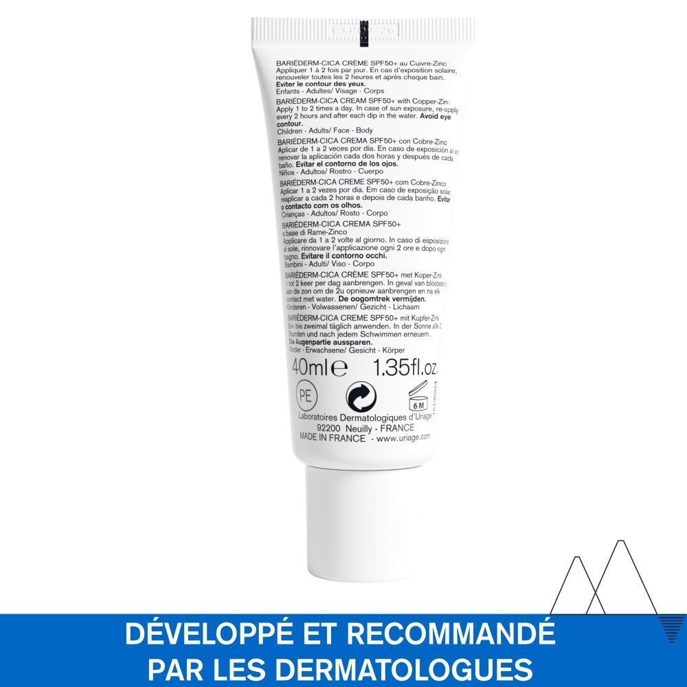 Uriage Bariéderm Cica SPF50+ au Cuivre-Zinc