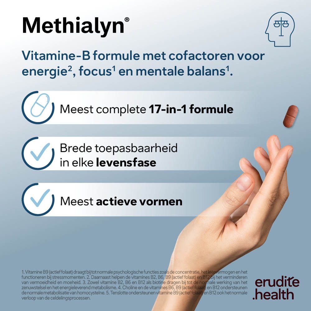Schuin zijaanzicht van de Nutriphyt Methialyn® verpakking.