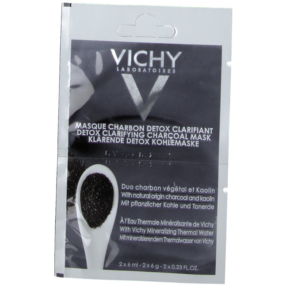 Vichy Pureté Thermale Verhelderend Zwart Charcoal Masker