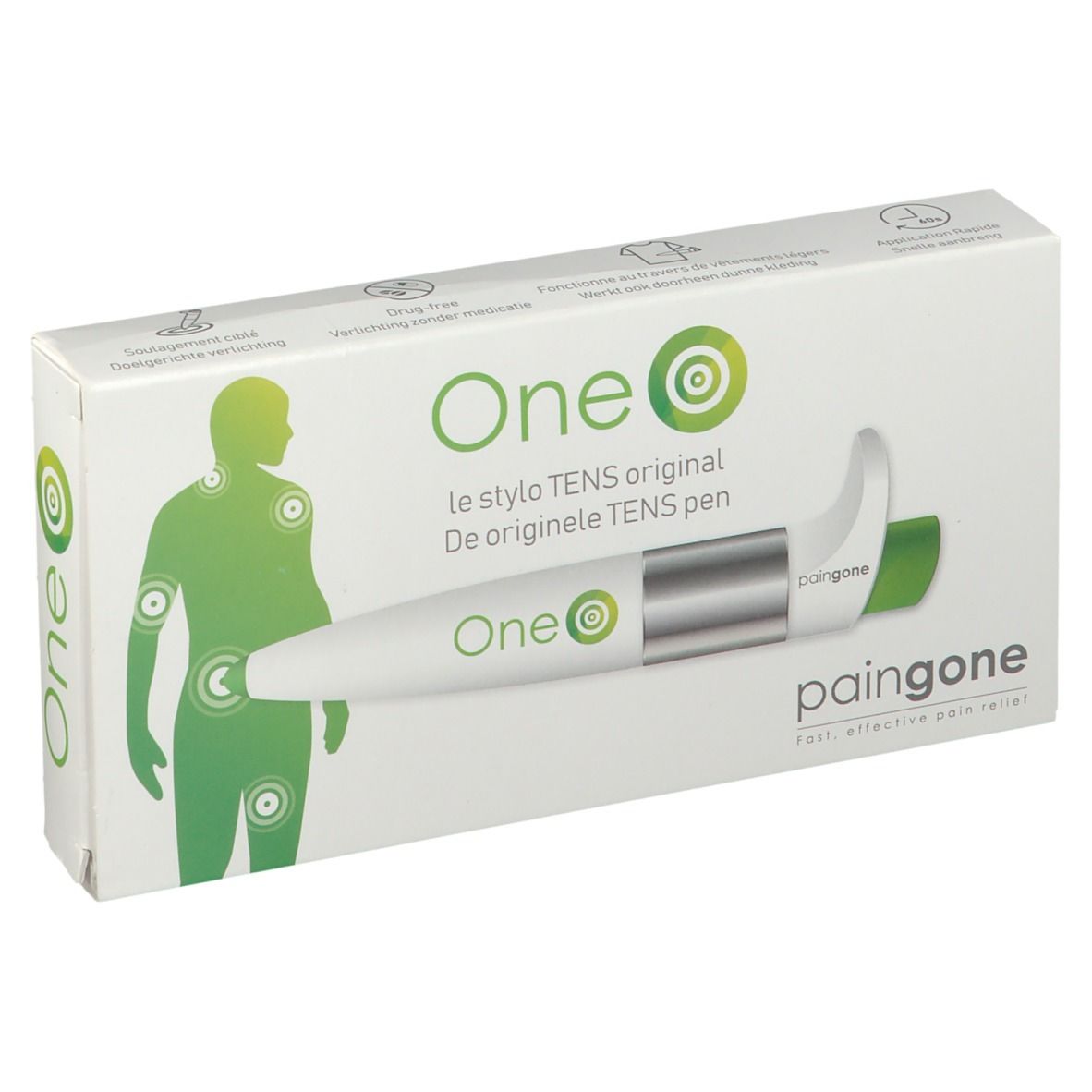 Paingone One - Stylo TENS - Soulage la Douleur sans Médicaments