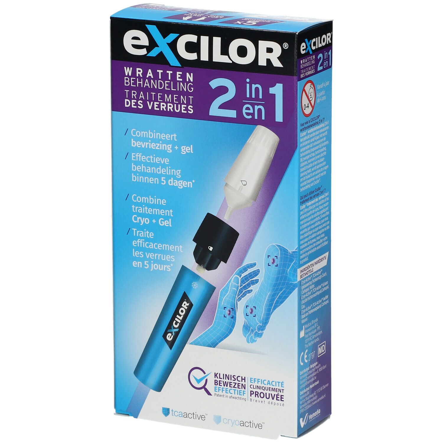 Excilor® Wratten Behandeling 2-in-1