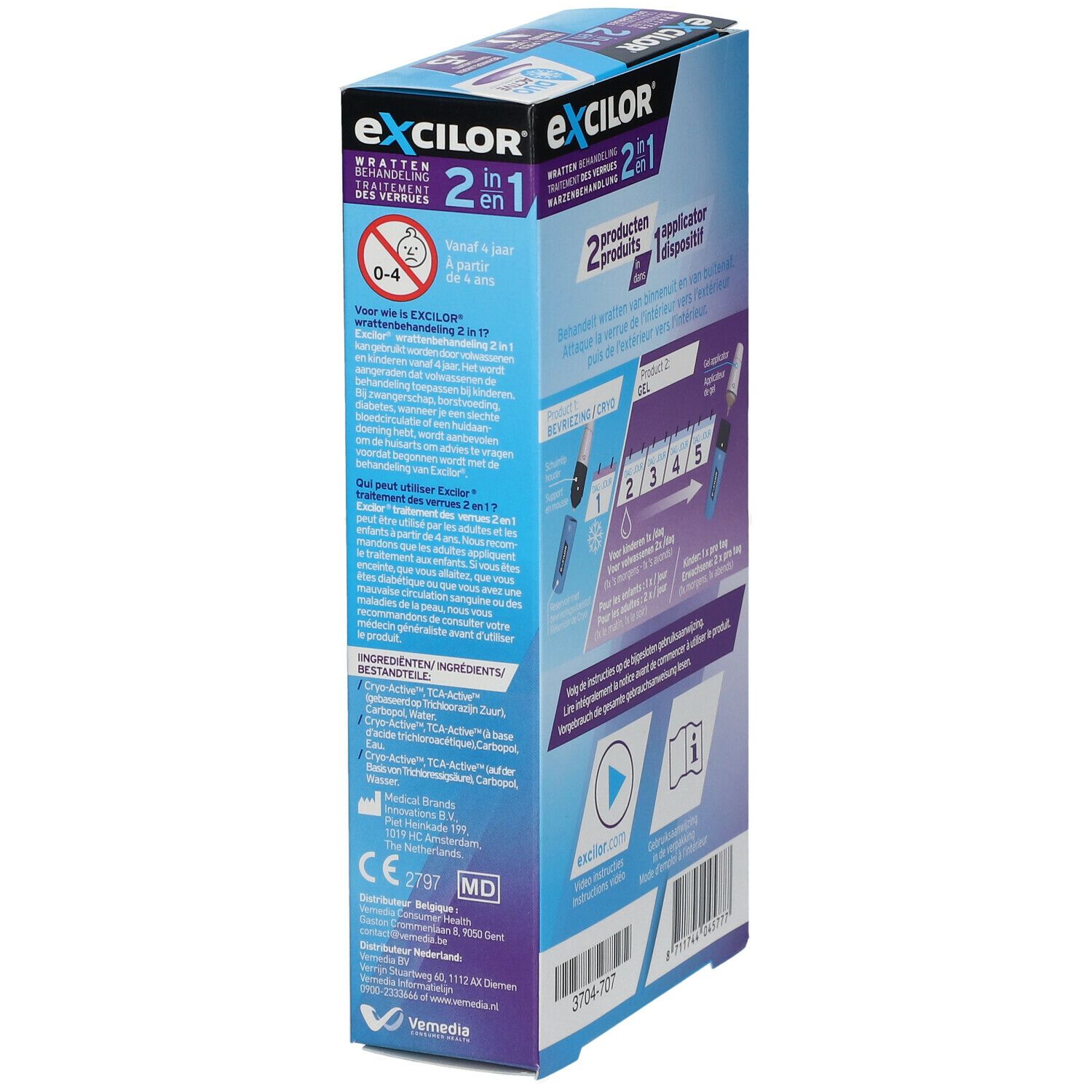 Excilor® Wratten Behandeling 2-in-1