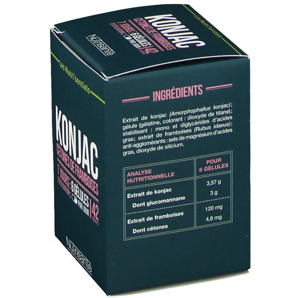 Nutrisanté Les Nutri'sentiels Konjac Cétones de Framboises