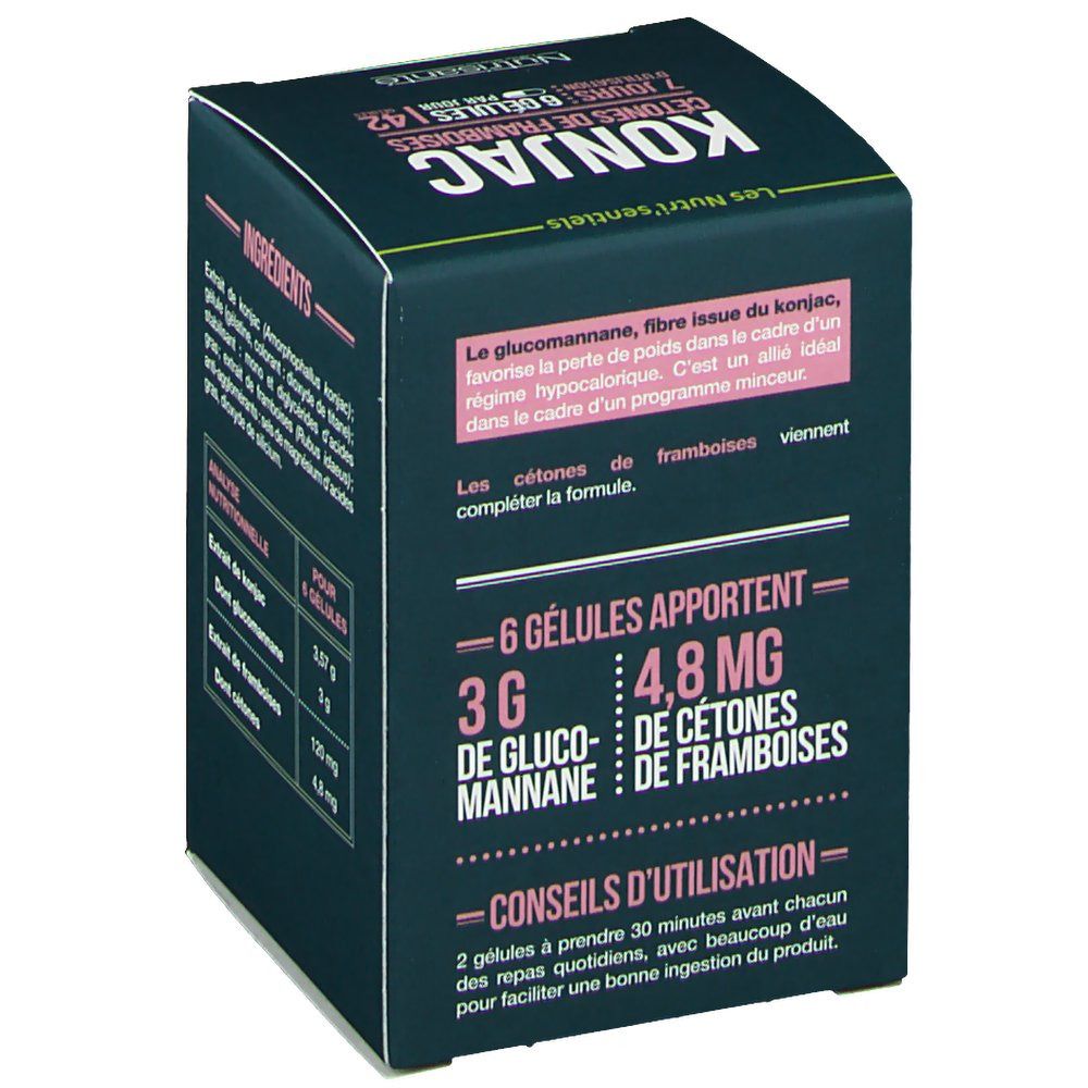 Nutrisanté Les Nutri'sentiels Konjac Cétones de Framboises