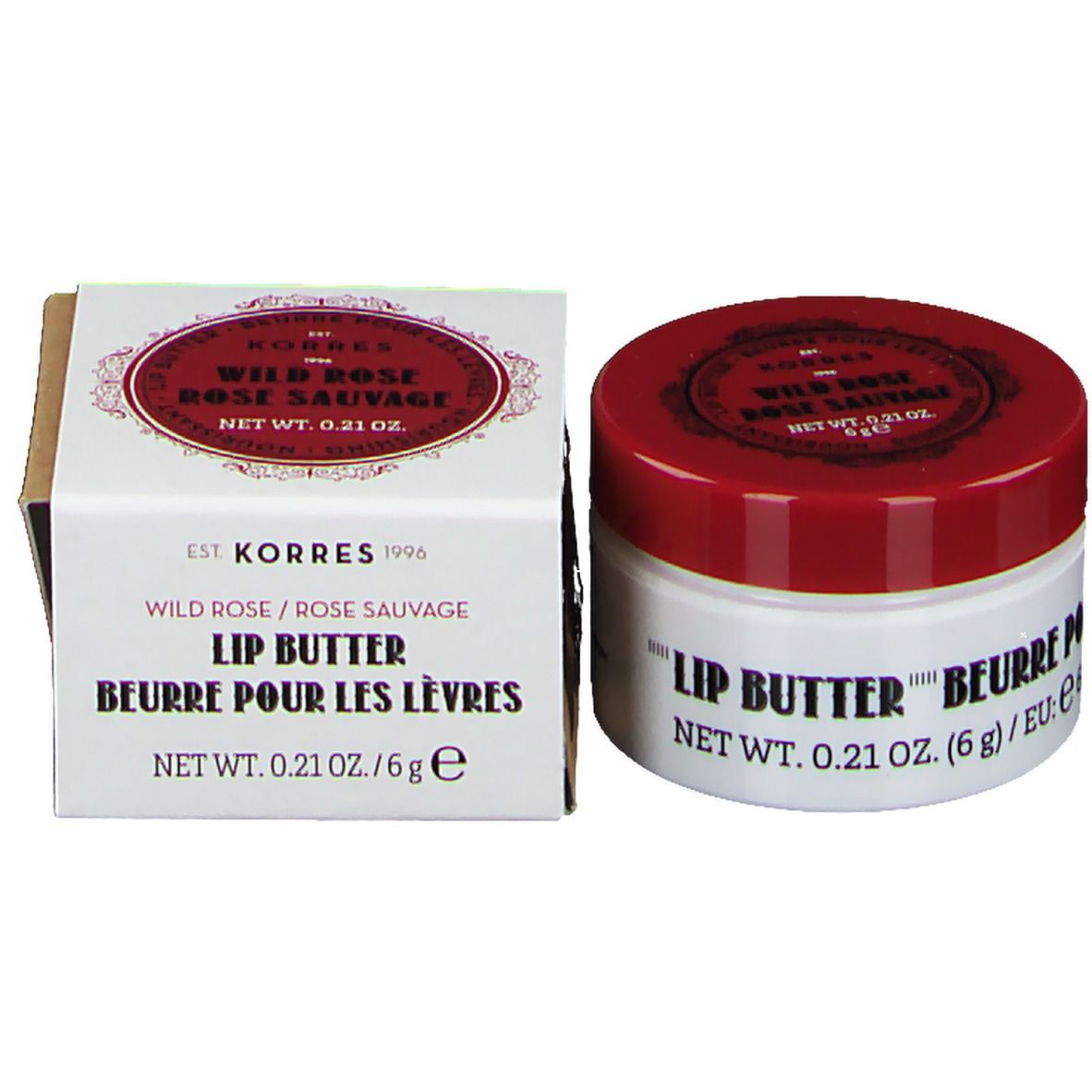 Korres KM Beurre Lèvres Rose Sauvage