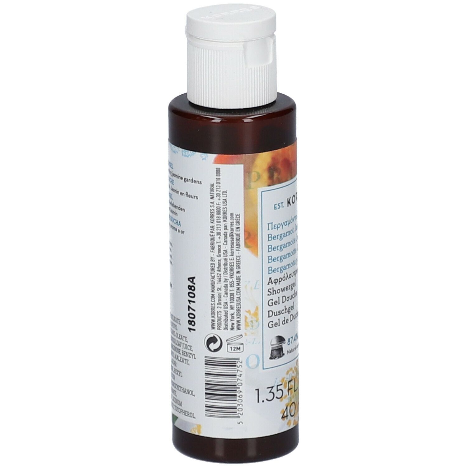 Korres Bergamot Jasmine Shower Gel