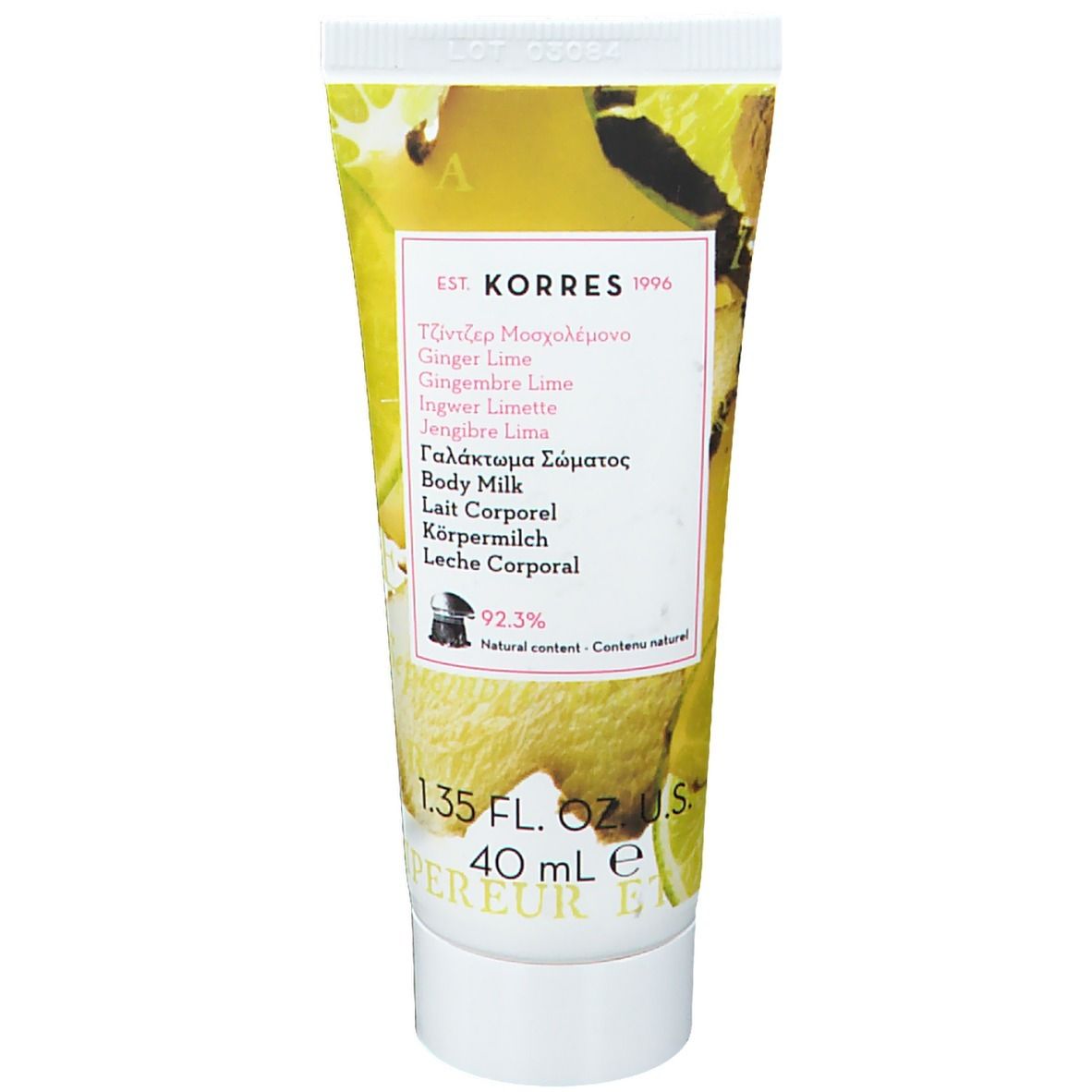 Korres Gingembre Citron Vert Lait Corporel