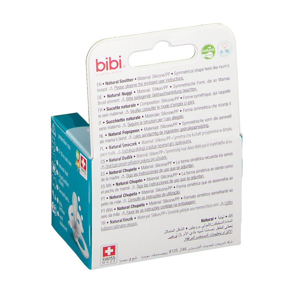 Bibi Sucette Happiness Natural Stardust 6-16 Mois