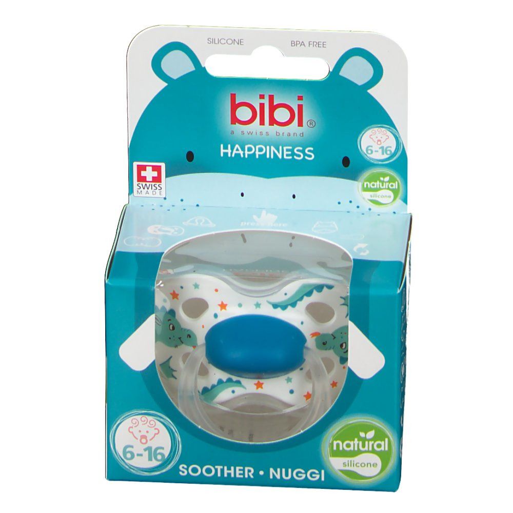 Bibi Sucette Happiness Natural Stardust 6-16 Mois
