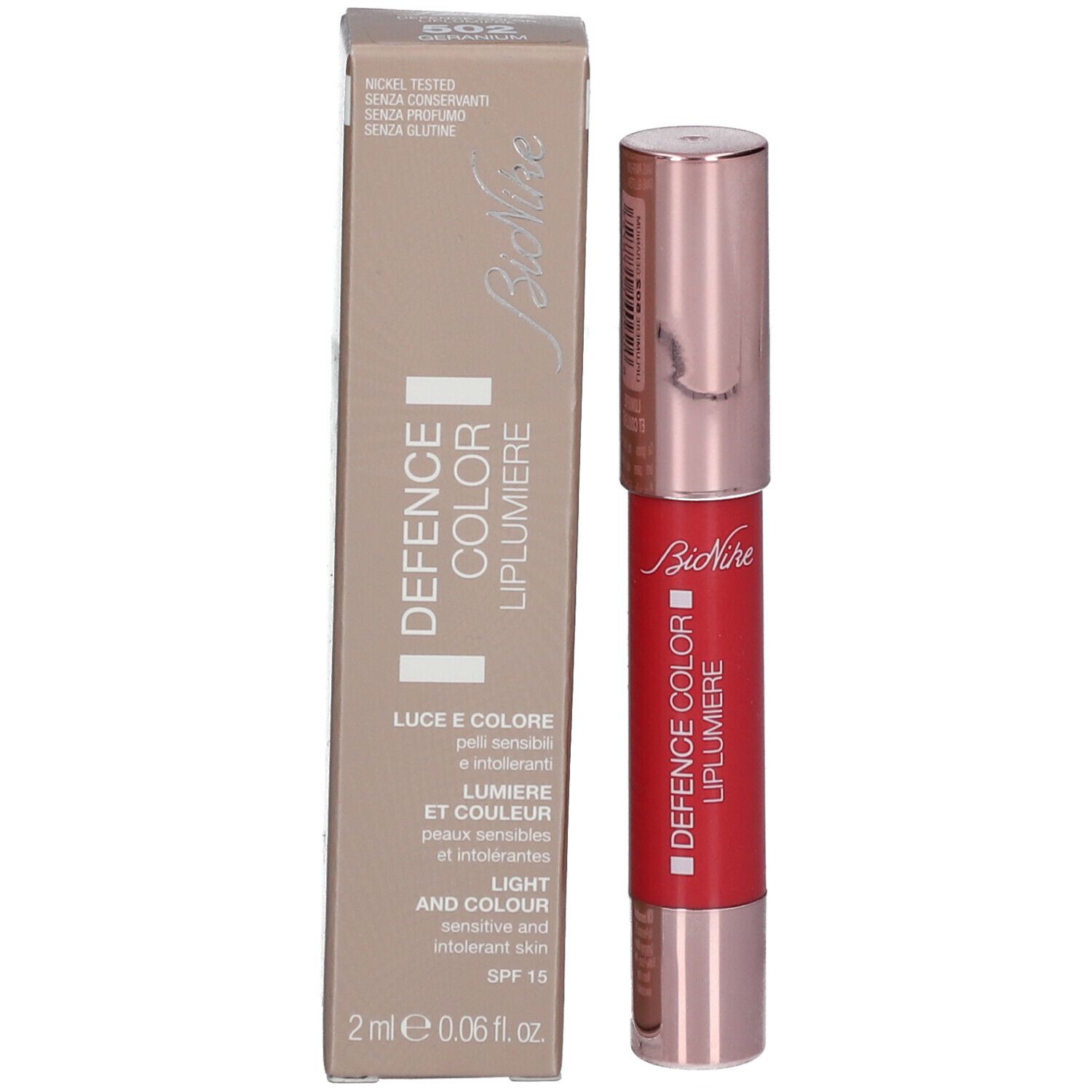 BioNike Defence Color Liplumiere 502 Geranium