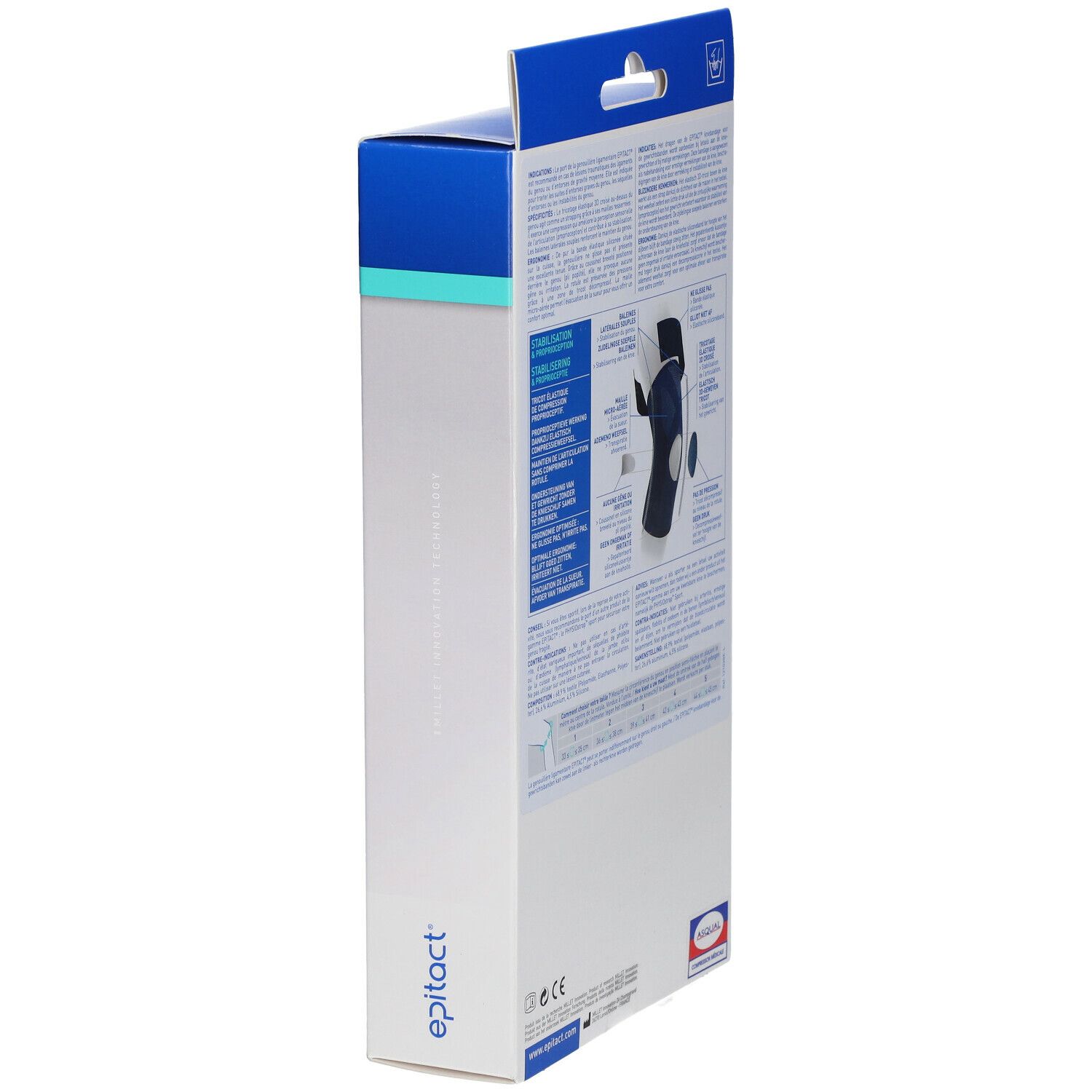 Epitact® Kniebandage Gewrichtsbanden Letsels - Matige Verstuiking Maat 4