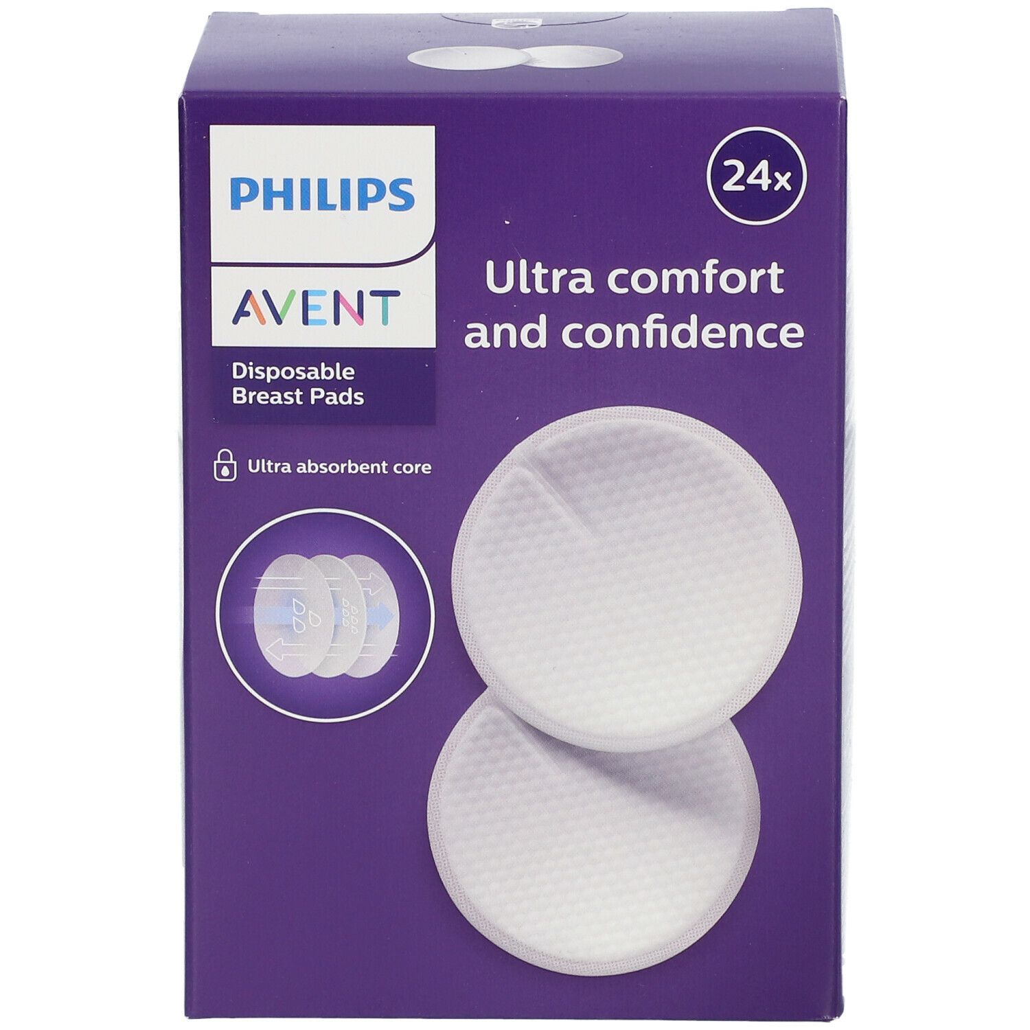 Philips Avent Coussinets d'Allaitement Jetables Jour & Nuit SCF254/24