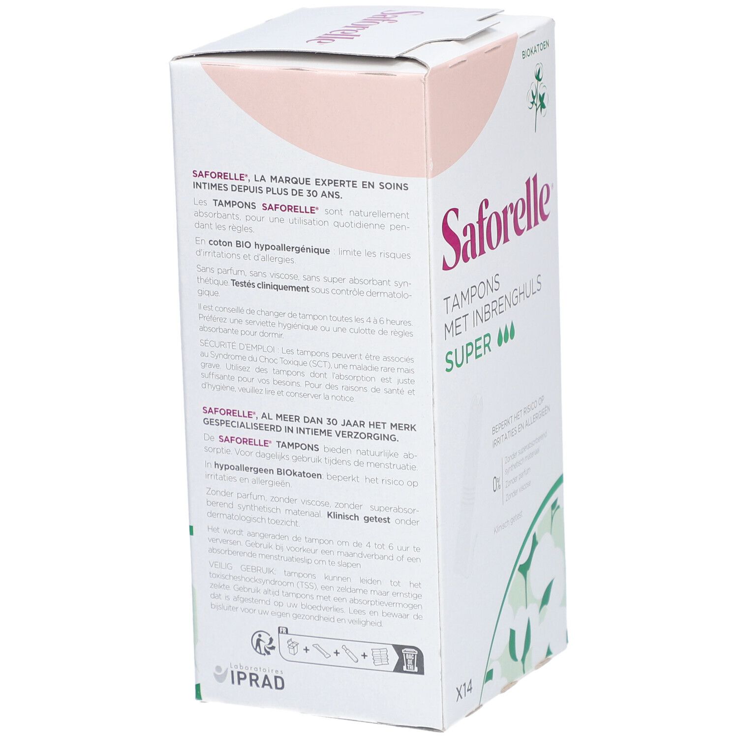 Saforelle® Coton Protect Tampons met Inbrenghuls Super