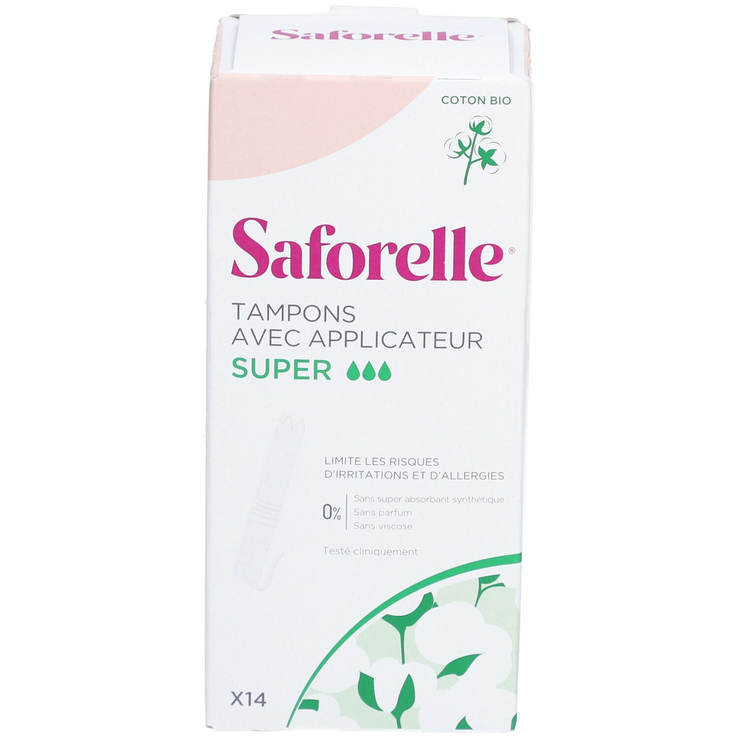 Saforelle® Coton Protect Tampons avec Applicateur Super