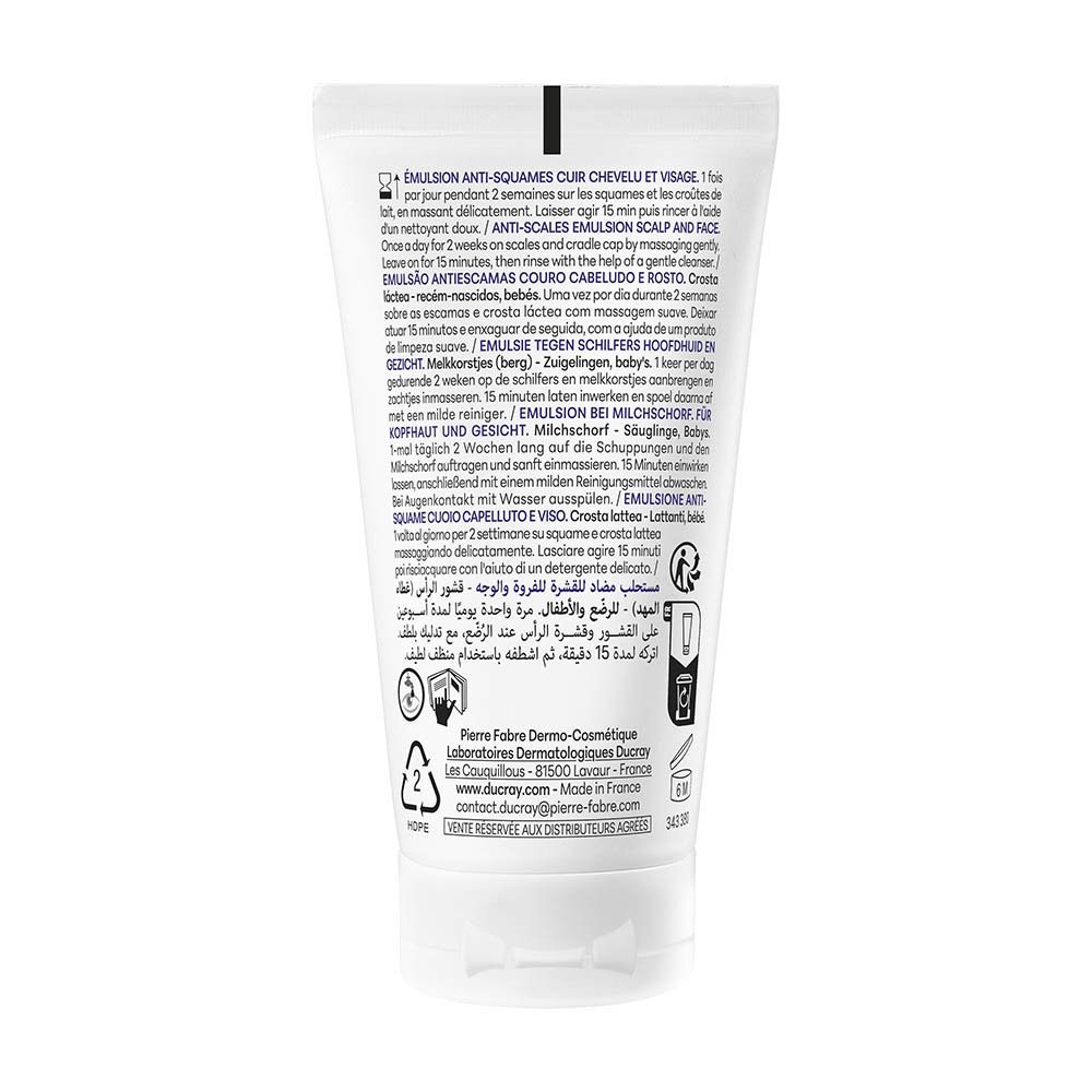 Tube met kalmerende emulsie voor hoofdhuid en gezicht, 100% natuurlijke ingrediënten.