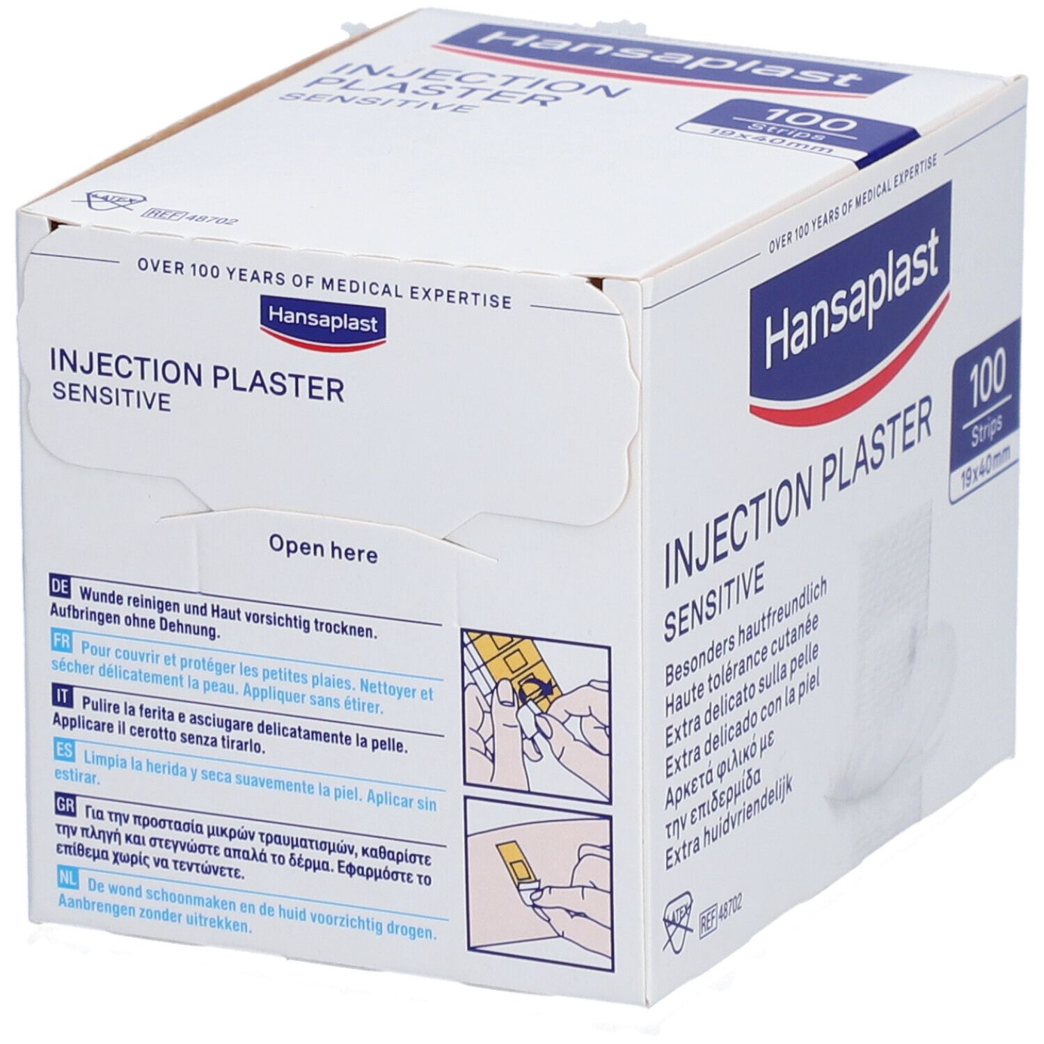 Hansaplast Injection Plaster Sensitive Extra Skin-Friendly