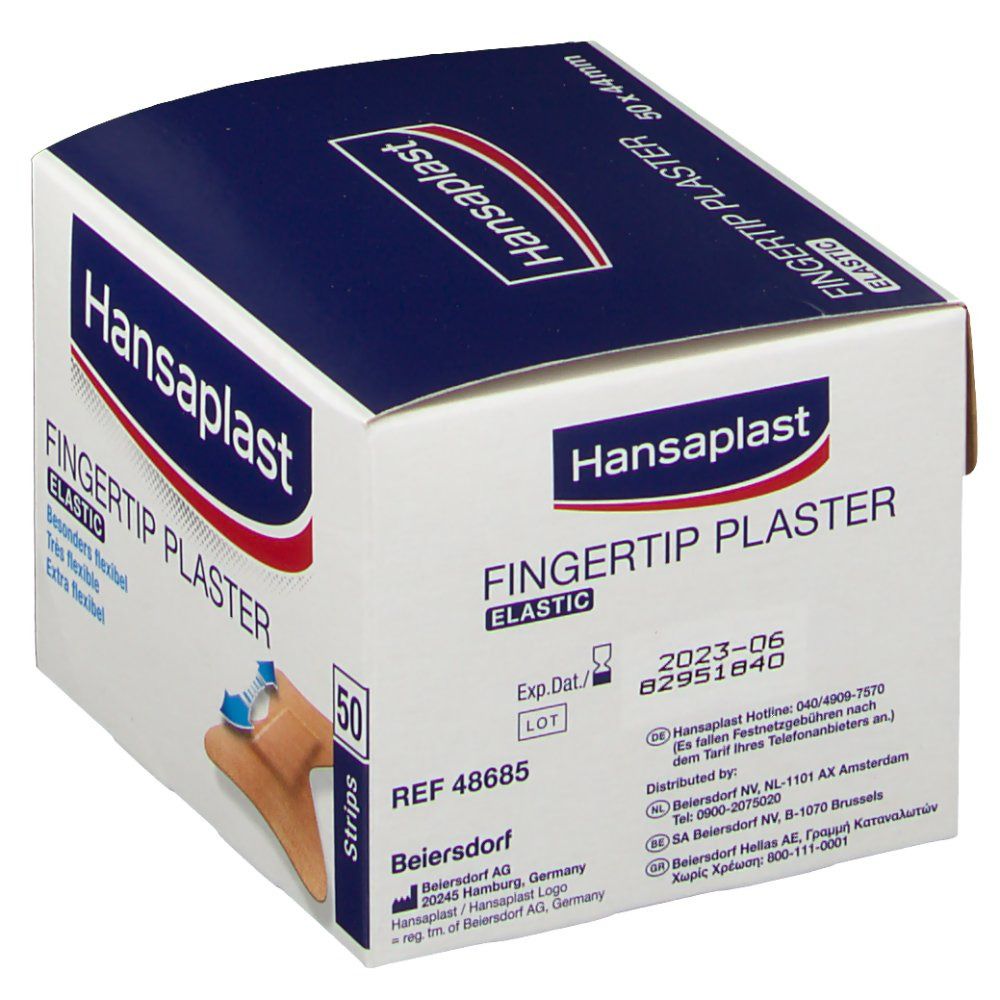 Hansaplast Fingertip Plaster Elastic Extra Flexible 50 St - Farmaline