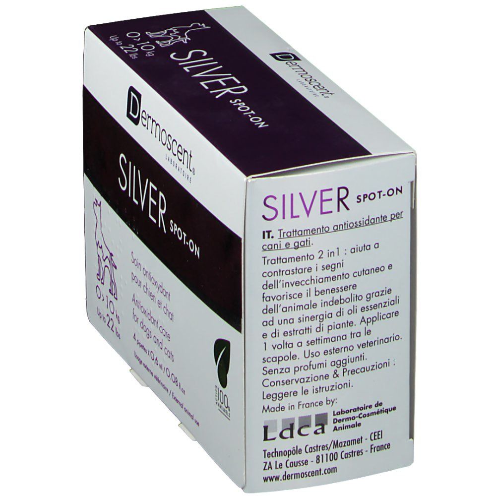 Dermoscent Silver Spot On Hond/Kat 110 kg