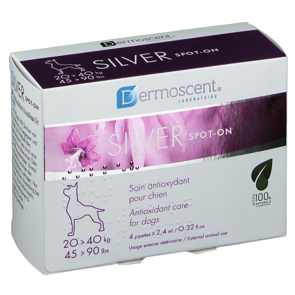 Dermoscent Silver Spot-On Hond 2040 kg