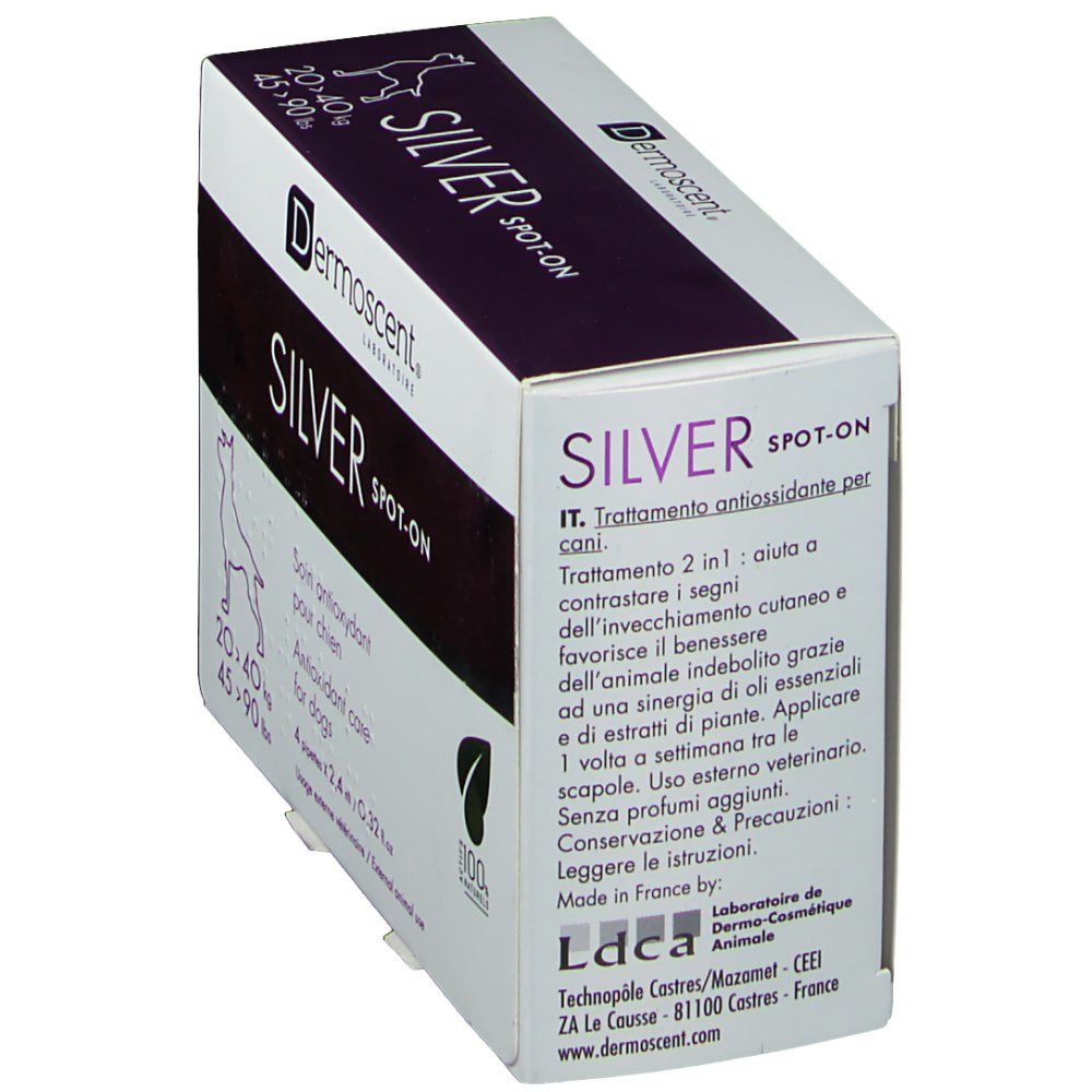 Dermoscent Silver Spot-On Hond 2040 kg