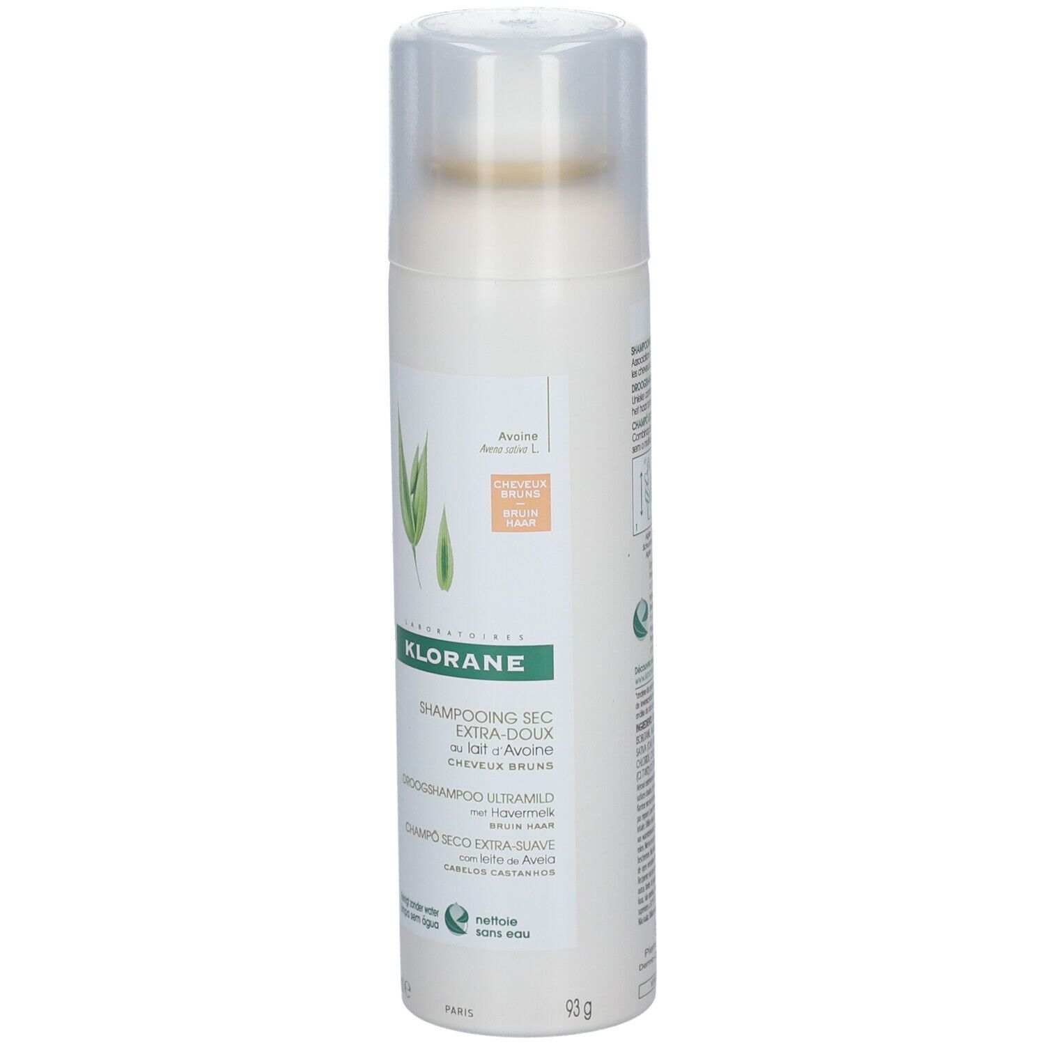 Klorane Dry Shampoo with Oat Milk Ultra Gentle Dark Hair