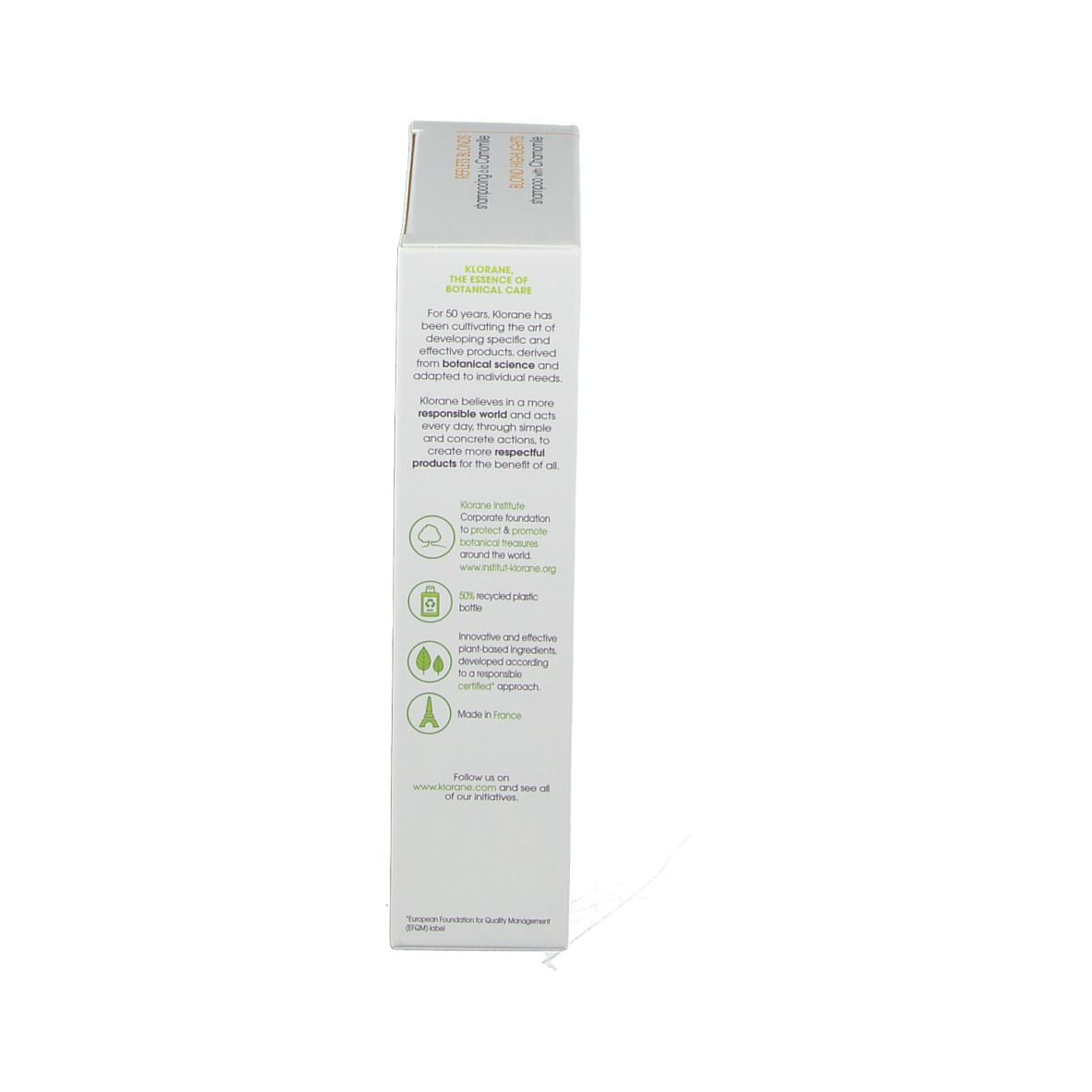 Klorane Shampooing Illuminateur à la Camomille + Nutrition Lait Corporel Eau de Yuzu GRATUIT