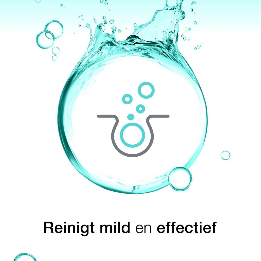 Symbool: gezicht met vlinders. Exfolieert de huid zachtjes.