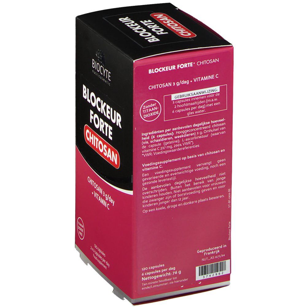 Biocyte Blockeur Forte Chitosan Capsules