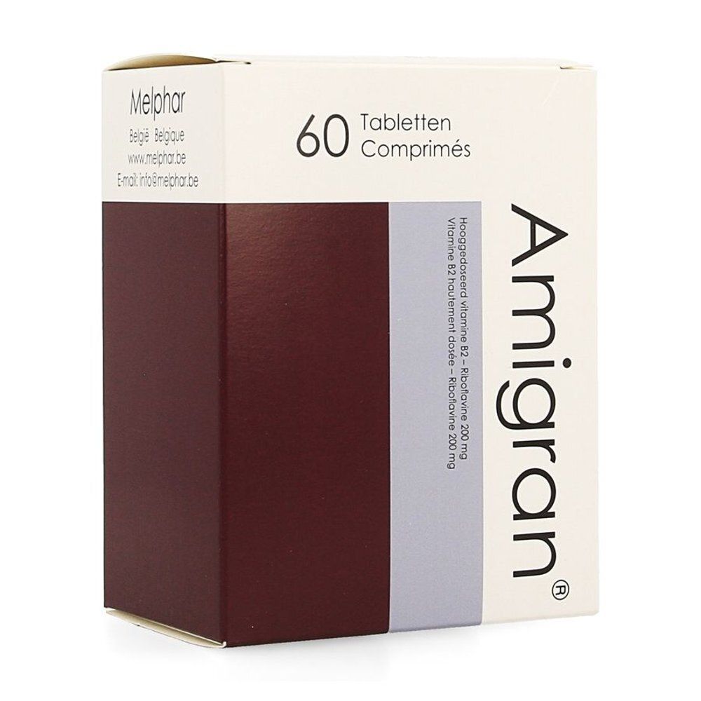Amigran 60 tabletten, Melphar.