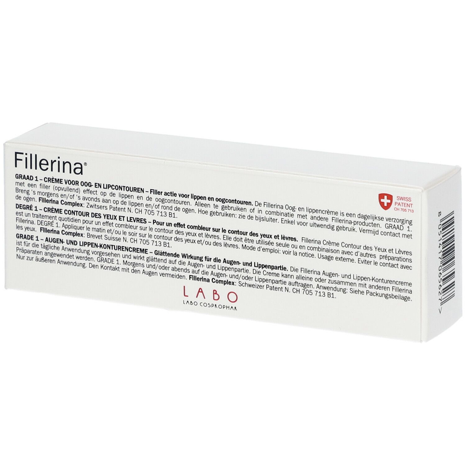 Fillerina Oog- en Lippencrème Graad 1