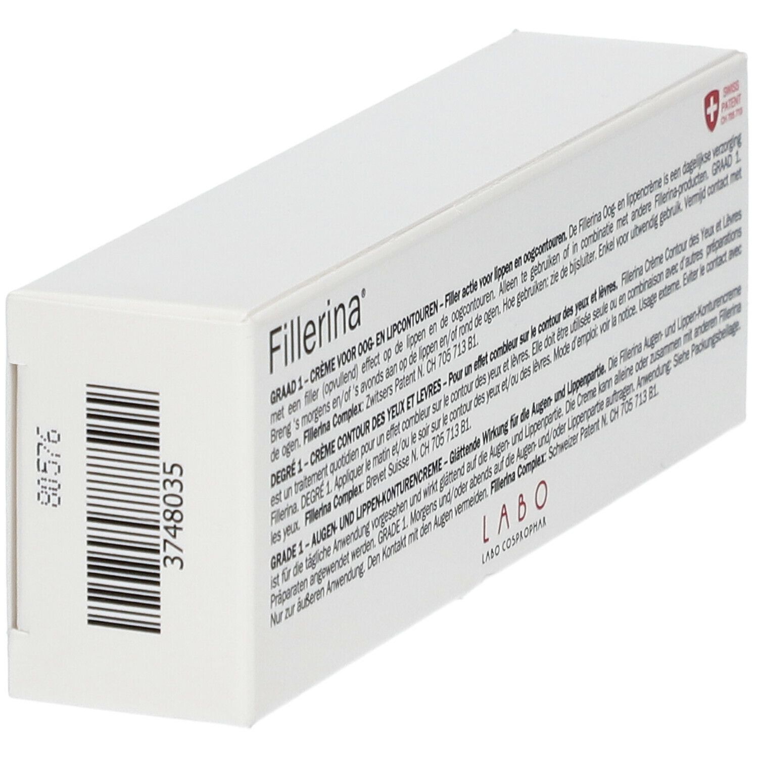 Fillerina Oog- en Lippencrème Graad 1