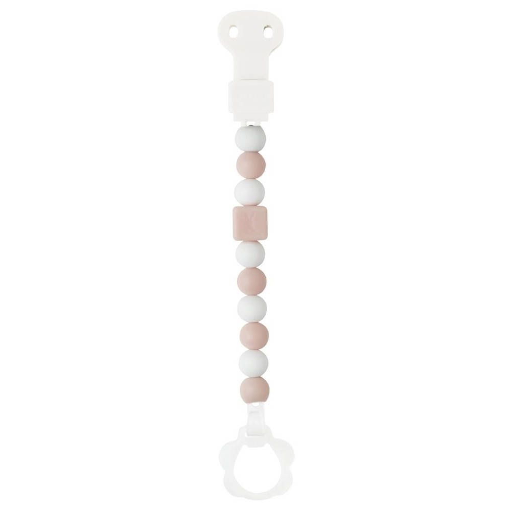 Nattou Fopspeenhouder Lichtroze - Wit