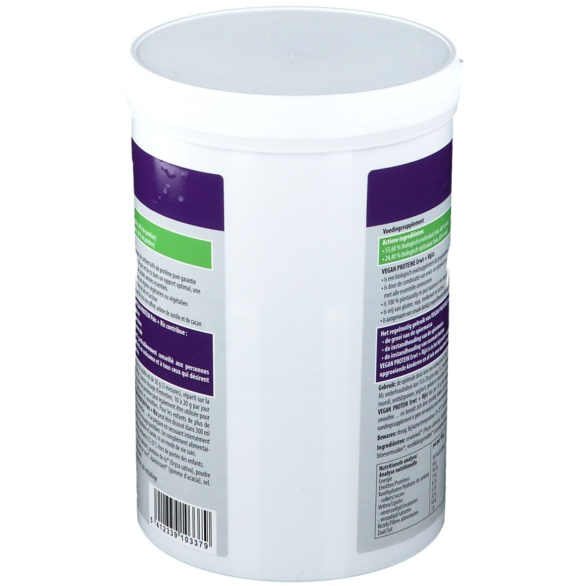 Mannavital Vegan Protein Pois + Riz Platinum