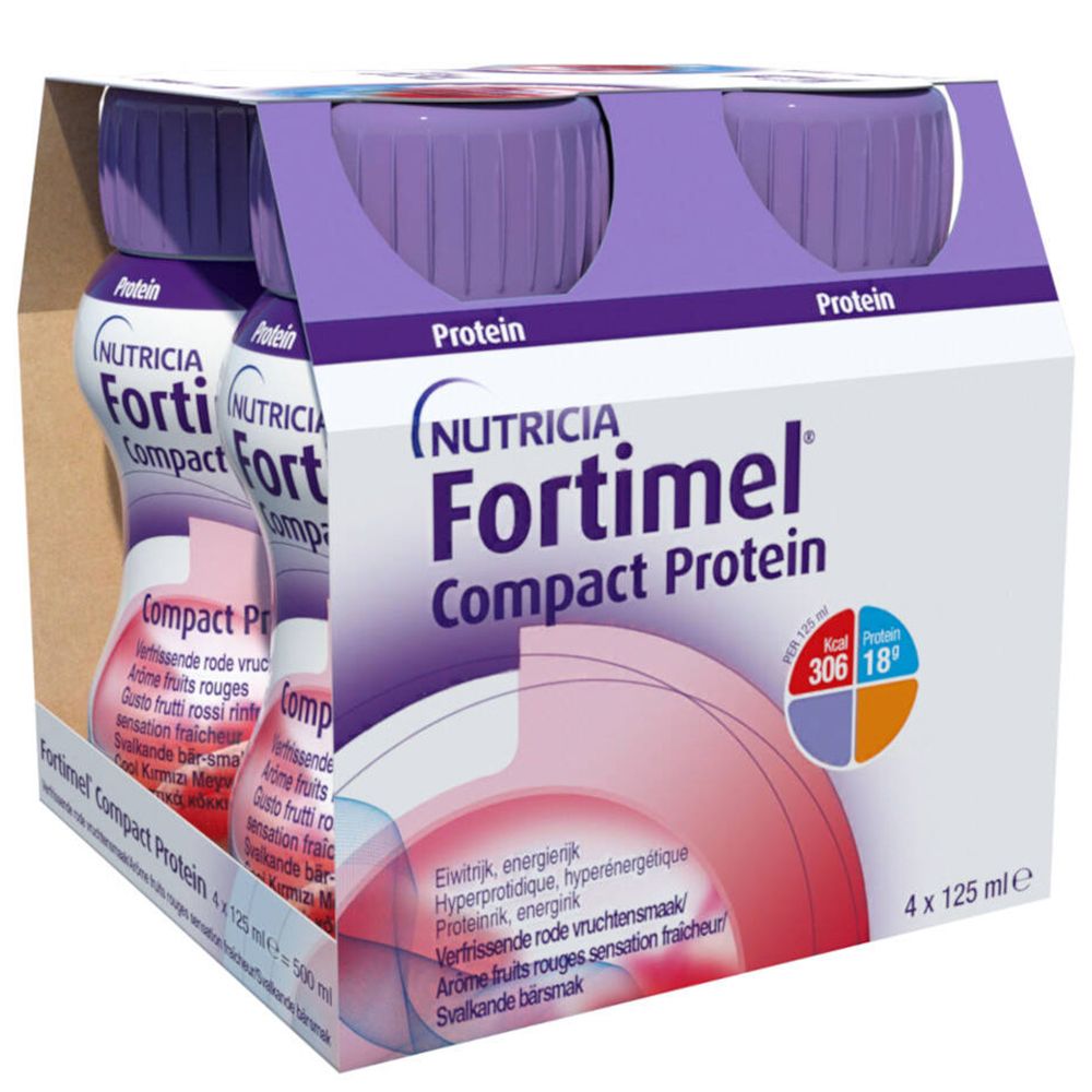 Fortimel Compact Protein Verfrissende Rode Vruchtensmaak
