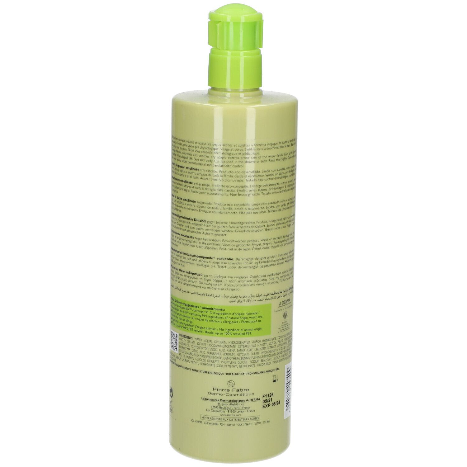 A-Derma Exomega Control Emolliërende Doucheolie