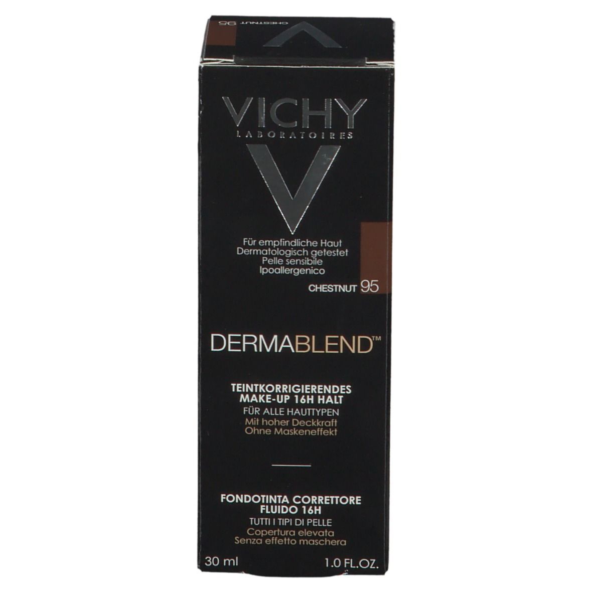 Vichy Dermablend Fond de Teint Fluide Correcteur 16h 95 Chestnut