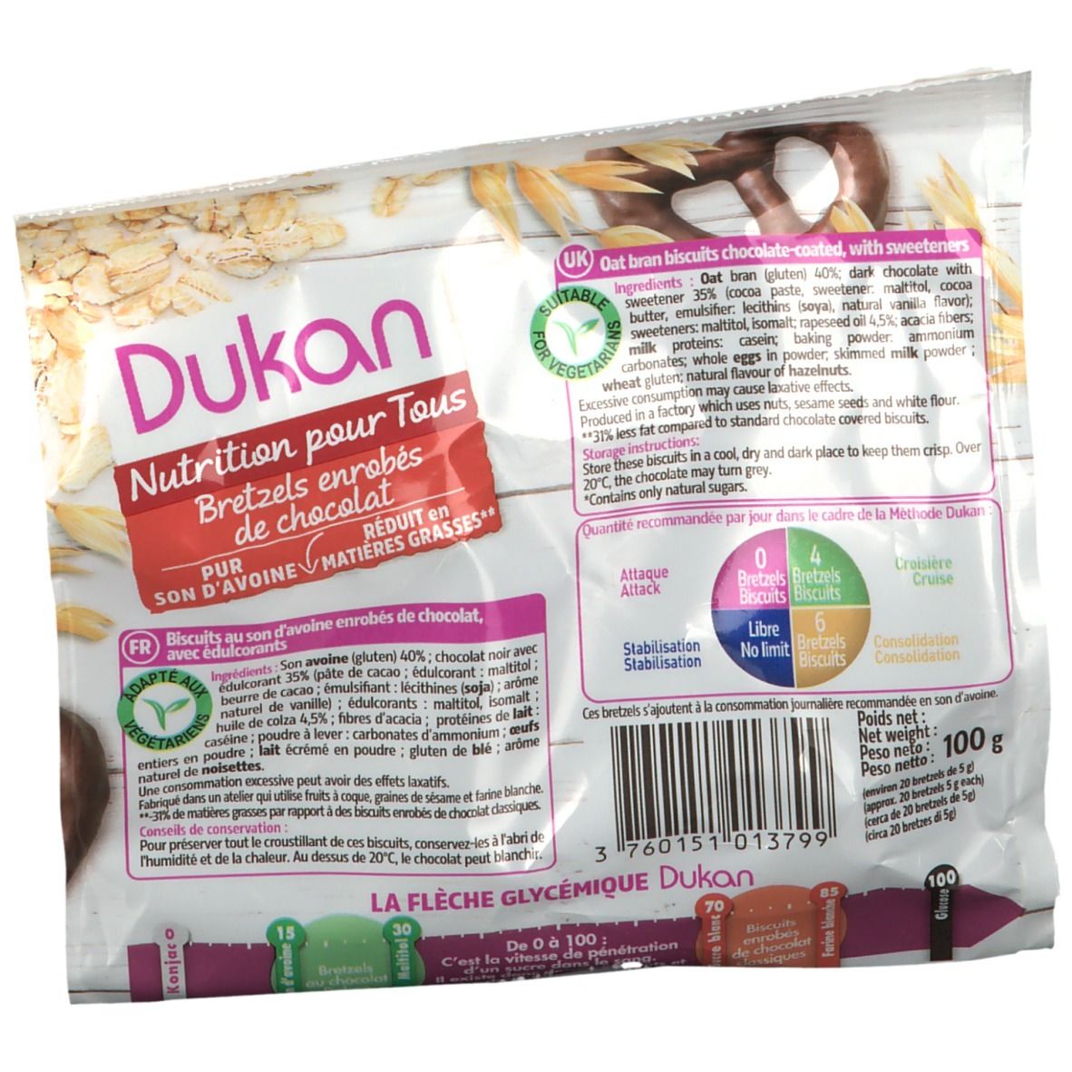 Dukan Bretzels au Chocolat