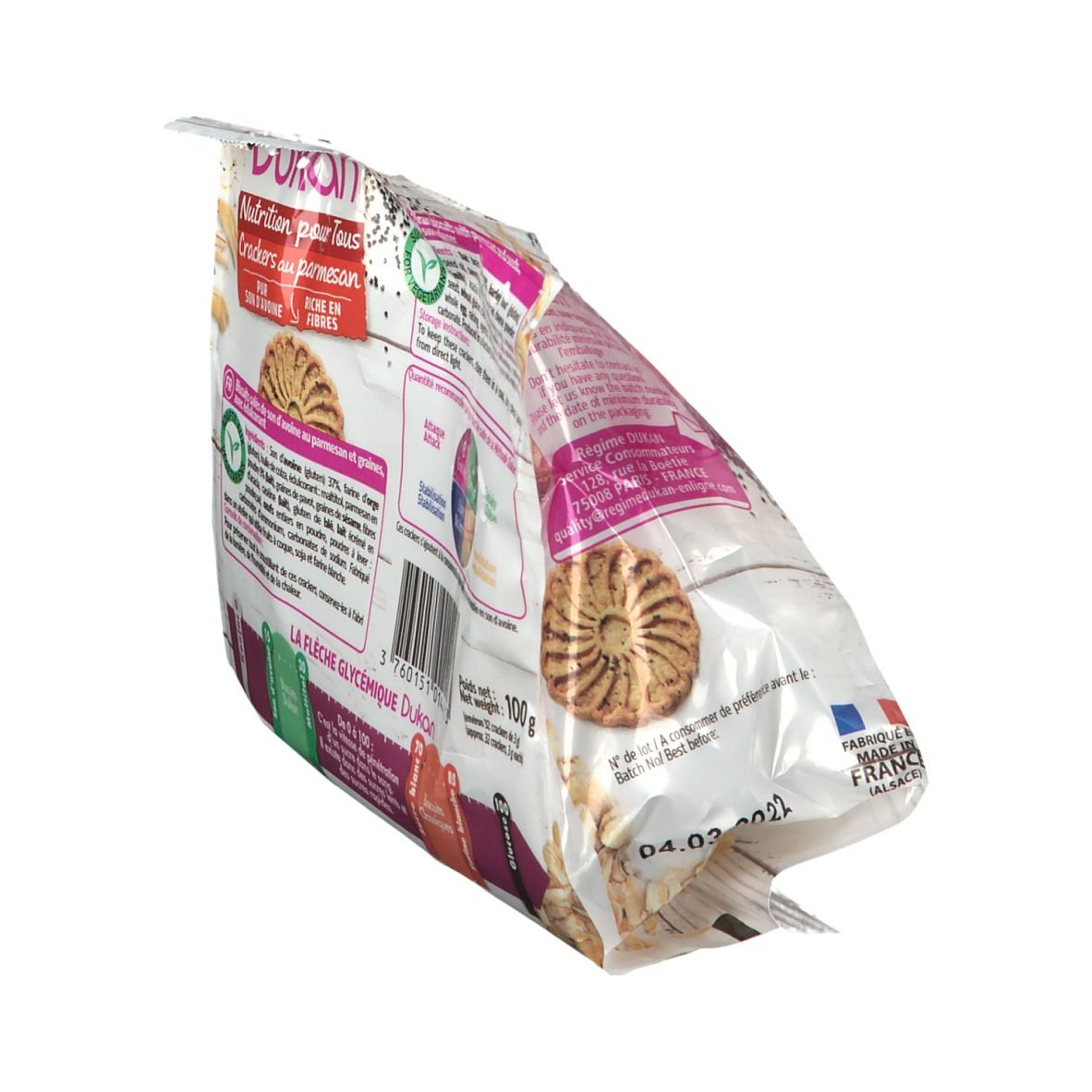 Dukan Mini Sablés Parmesan et Graines