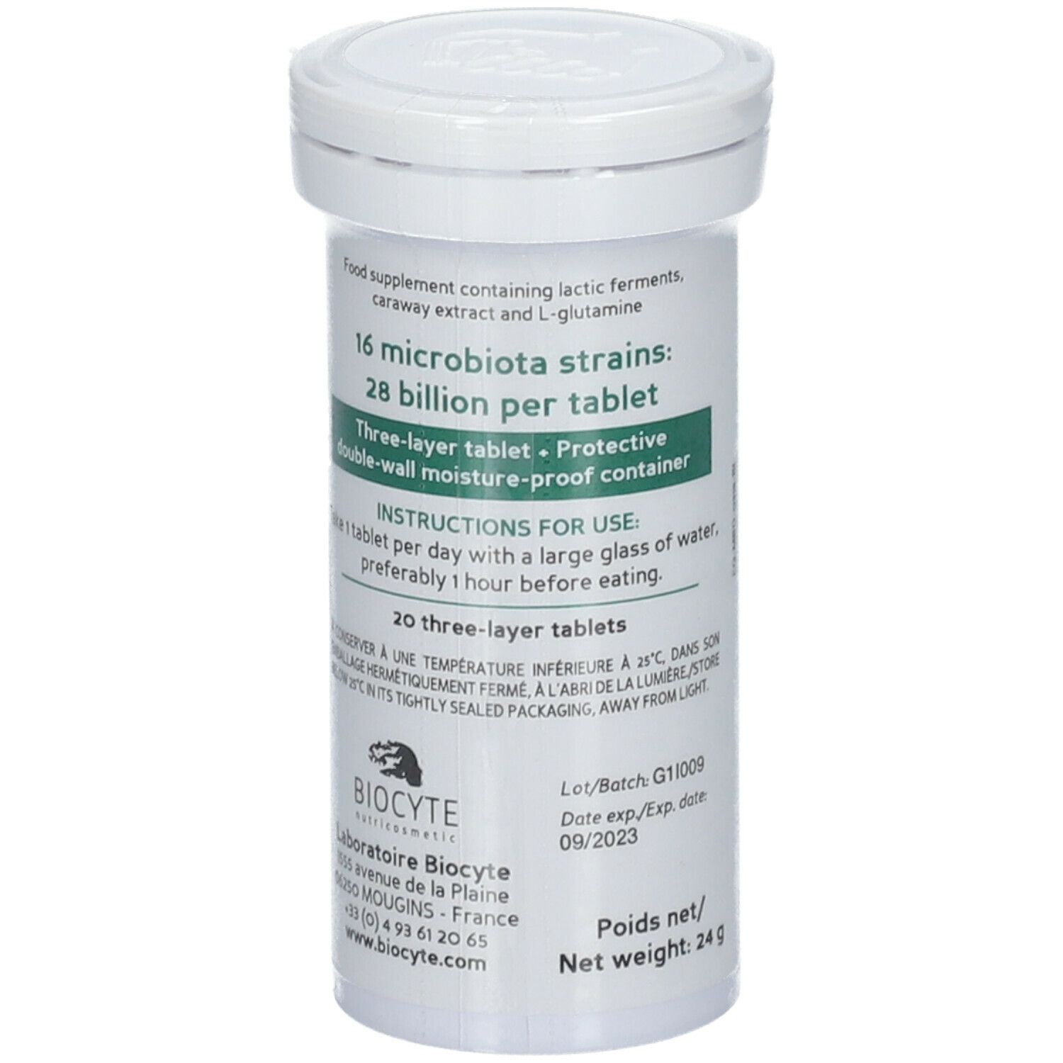 Biocyte Microbiote Digestion Comprimés